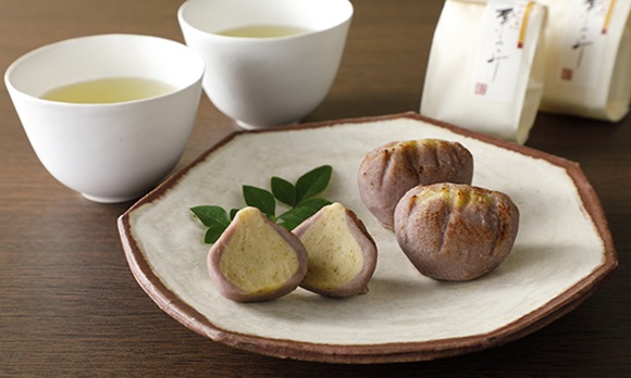 焼き栗をイメージした創作和菓子