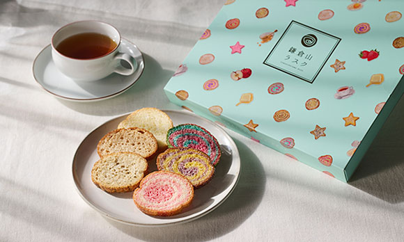 気軽なお配り用にぴったりなカラフルラスク