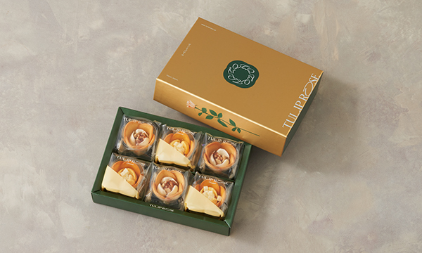 チューリップローズ バター＆チーズ　6個入の箱画像