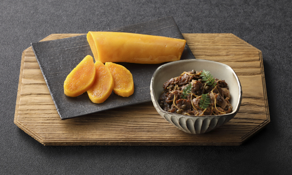 麻布淺井の自家製からすみと和牛しぐれ煮セット