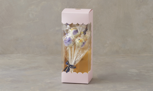 ポップケーキ お花ブーケの包装画像