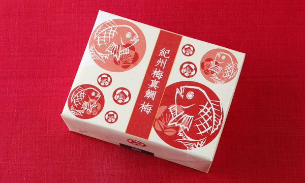 紀州梅真鯛梅　六個入の包装画像