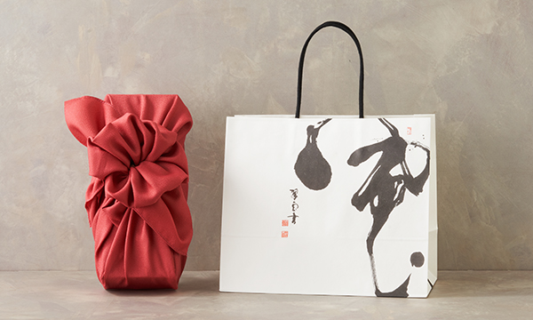 京を贈るフィナンシェ　味凛 MIRIN ～薫りの調べ～　風呂敷花結びの紙袋画像