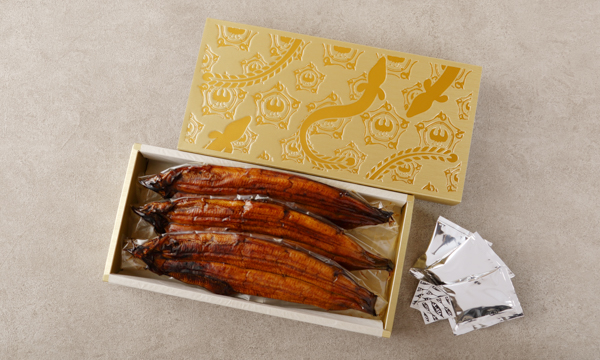 伊勢神宮外宮奉納うなぎ 蒲焼き3尾入りの箱画像