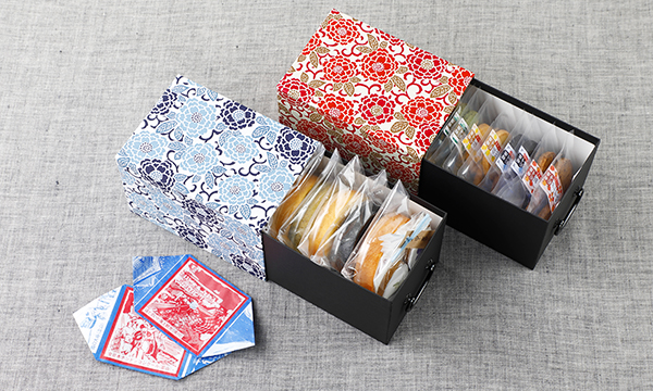 越中富山の薬箱　―菓子箱2個セット―の箱画像