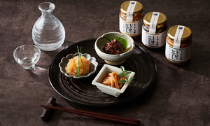 美味極上 料亭の強肴 【 いかの塩辛 ・こりこりくらげ梅水晶 ・ほたて貝味噌】
