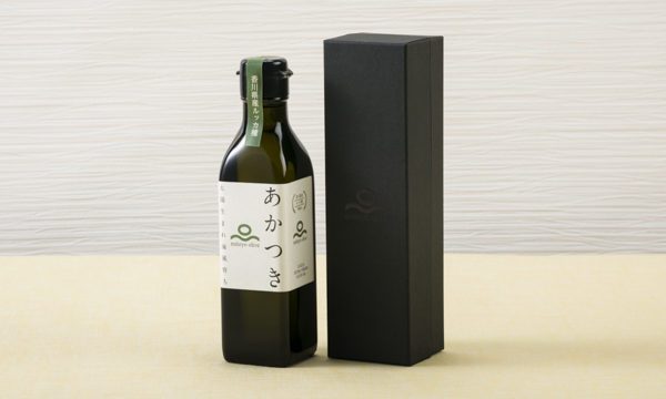 100％三豊産　エキストラバージンオリーブオイル「あかつきルッカ」の箱画像